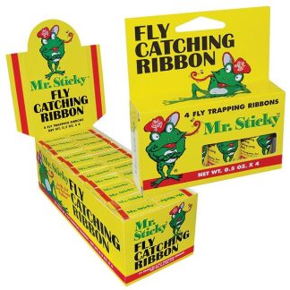 Mr.Sticky Spiral Fly Ribbon (24 packs of 4)