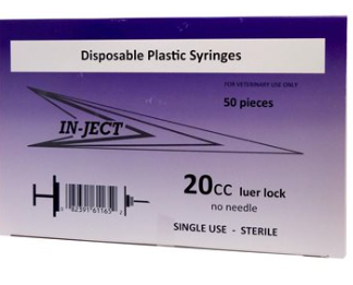Syringe - Luer Lock - 20cc