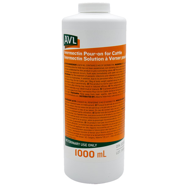 AVL Pour-On for Cattle - 1000ml (1L)