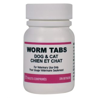 Cat/ Dog Worm Tabs 12'S