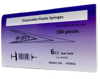 Syringe - Luer Lock - 6CC