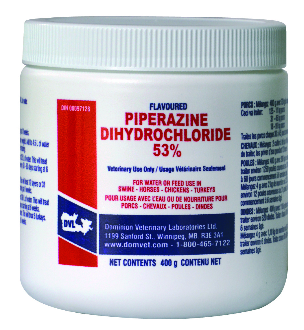 Piperazine Wormer 53% - 400GR